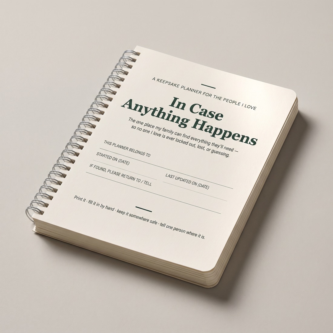 See: the printed Keepsake